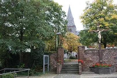 Der südliche Zugang in der Kirchstraße