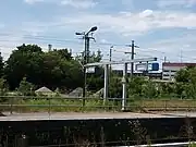 Alte Zugzielanzeiger am Gleis 34 und ehemaligen Gleis 35.