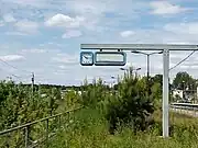Bereits leerer Anzeiger am ehemaligen Gleis 35.