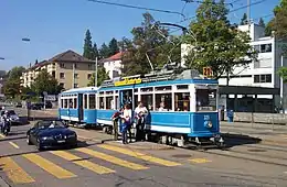 Die Museumslinie 21 wird mit Oldtimern befahren