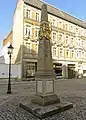 Distanzsäule in Zwickau