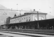 Aufnahmegebäude Ziegelbrücke im Jahr 1963