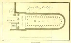 Grundriss der Chaitya-Halle in Karla