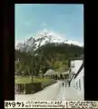 Schiahorn von Süd-Südost mit Lawinenverbauung. Historisches Bild von Leo Wehrli (1946)
