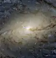 Hochaufgelöste Aufnahme des Zentrums, erstellt mithilfe des Hubble-Weltraumteleskops