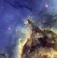 HST-Aufnahme mit einem Ausschnitt des Nebels