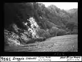 Breggia-Schlucht, Flysch-Mulde. Historisches Bild von L.&nbsp;Wehrli (1934)