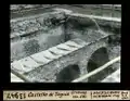 Il Castelliere, Grabung von Südwest. Historisches Bild von L.&nbsp;Wehrli (1943)