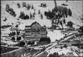 Hochgebirgsklinik, Guardaval, historisches Luftbild von W. Friedli (1949)