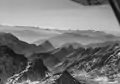 Werner Friedli (Fotograf): Greinapass, Tessiner- und Walliser-Berge, historisches Luftbild (1954)