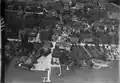 Kilchberg vor 1920, Luftaufnahme von Walter Mittelholzer