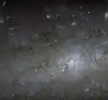 Detailaufnahme des Zentrums mithilfe des Hubble-Weltraumteleskops