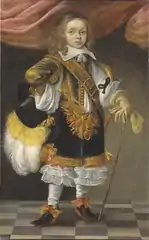Kleiner Junge in Rheingrafentracht, möglicherweise Louis, der Dauphin von Frankreich (?) (Sohn Ludwigs XIV., 1661-1711), um 1667-1670.
