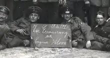 Mannschaftsfoto Kriegsgefangenenlager Neuengland 1916