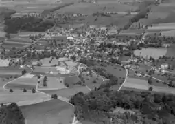 Luftbild Künten 1964, Ansicht von Südwesten
