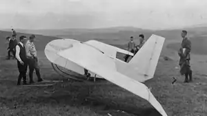 Charlotte auf der Wasserkuppe/Rhön 1922