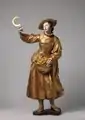 Heilige Notburga, Christian Jorhan d.&nbsp;Ä. (1727–1804), Landshut um 1775/1780, Linden­holz, Germanisches Nationalmuseum in Nürnberg