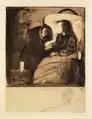 Kaltnadelradierung von 1895, Thielska galleriet Stockholm