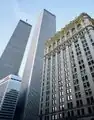 Vor 2001 mit beiden Türmen des WTC und Marriott World Trade Center