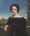 Fanny Caspers, Öl auf Leinwand